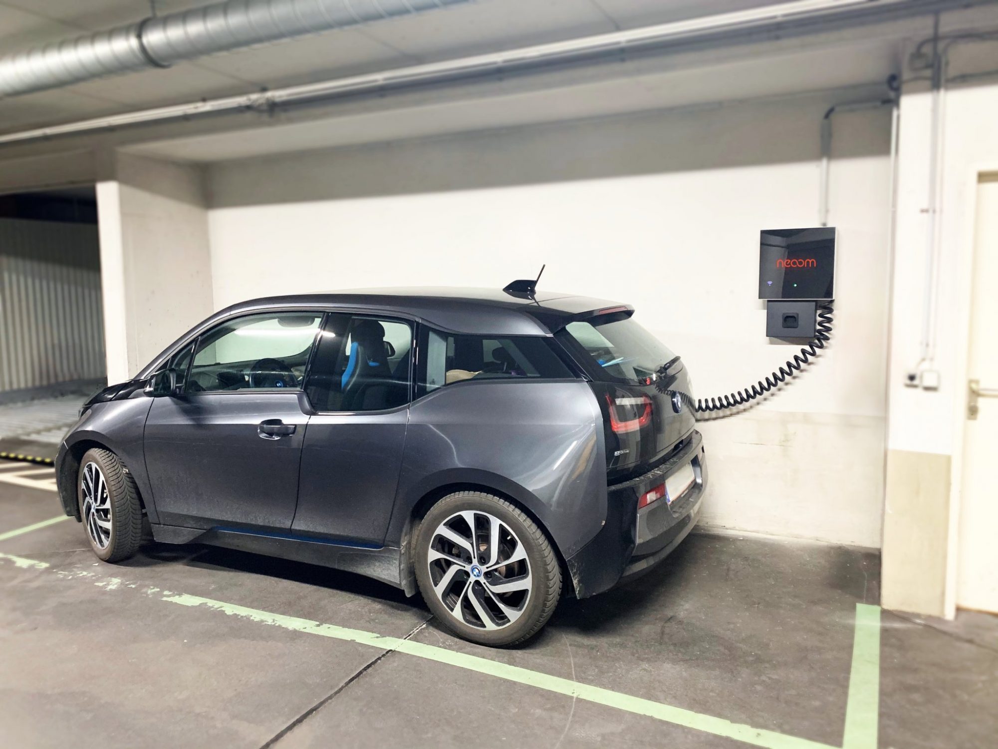 Ladestation in der Tiefgarage