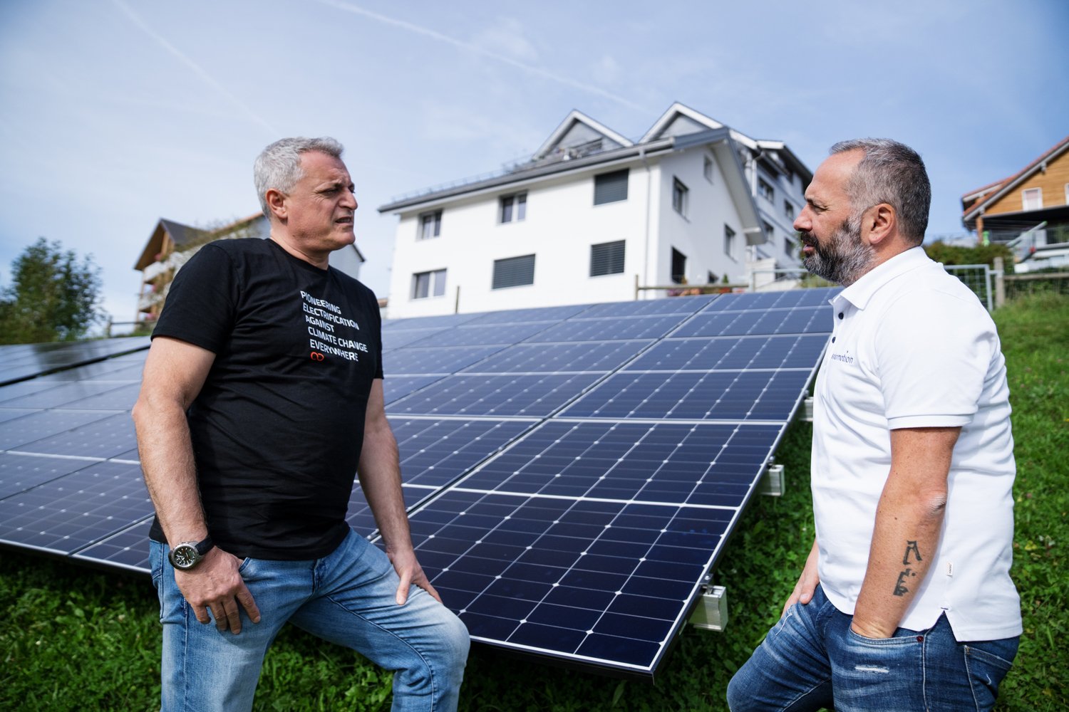 PV-Freiflächenanlage  beim Projekt Urnäsch